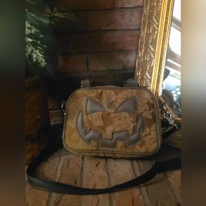 Love Pain and Stitches | Pumpkin Kult crossbody Tapestry bag | GUC | Grannycore